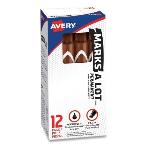 08881- Avery Mark A Lot Markers- Brown