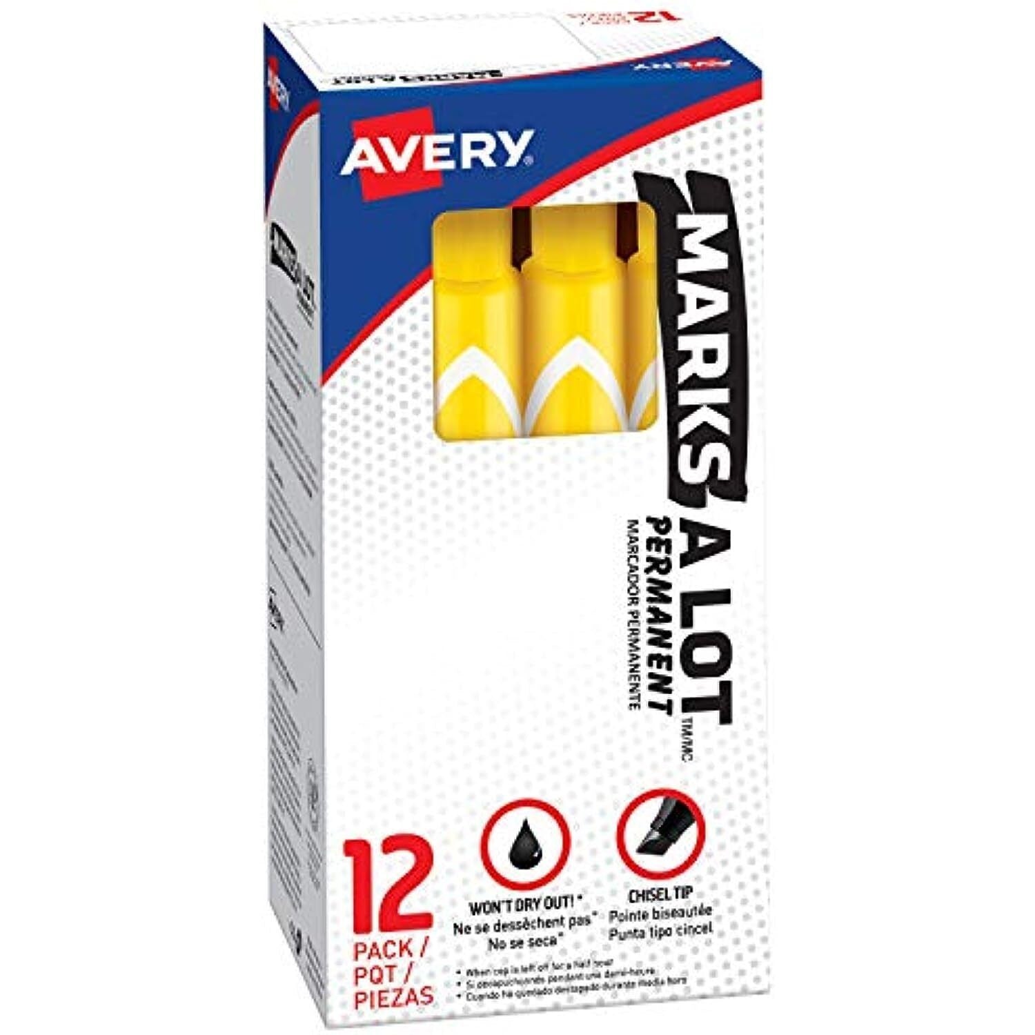 08882- Avery Mark A Lot Markers- Yellow