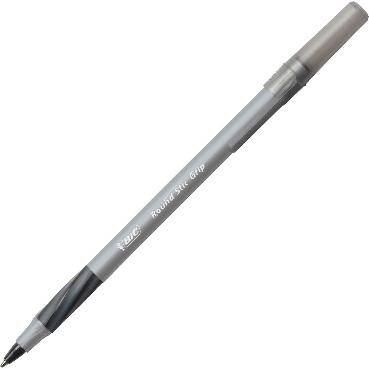 13726 - BIC Round Stic Grip - Black Medium