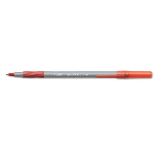 14272 - BIC Round Stic Grip - Red Fine