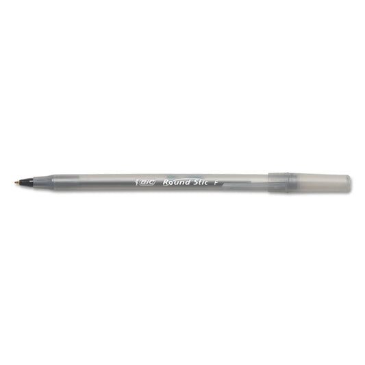 20129 - BIC Round Stic - Black Fine Pens