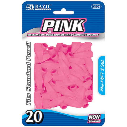 2206- Bazic Pink Caps Erasers