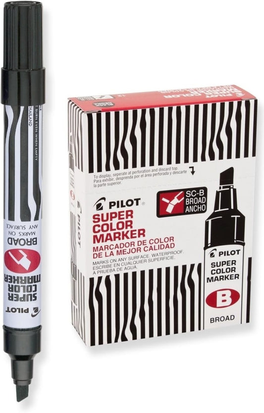 44100 - Pilot Permanent Marker - Board Chisel Black