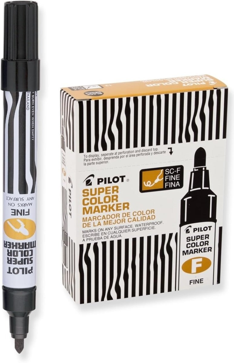 44600 - Pilot Permanent Marker  - Bullet Fine Black