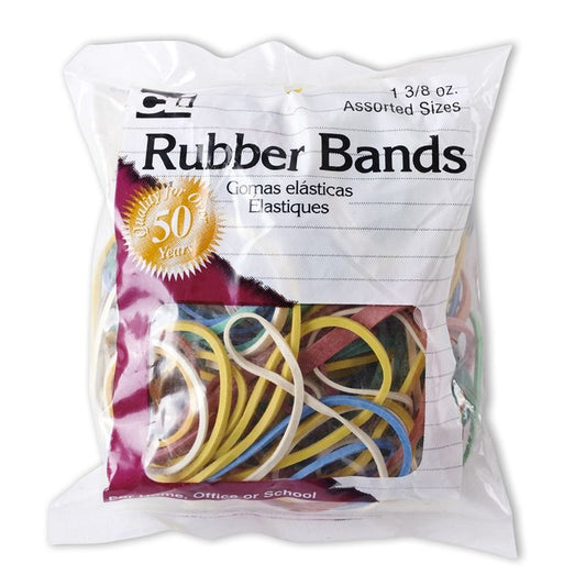 56385 - CLI Rubber Bands 3/8oz Coloured
