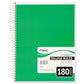 5 Subject College Ruled Spiral Notebook