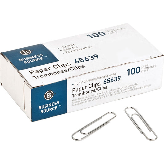 65639- Business Source Jumbo Paper Clips