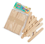 66575 - Natural Wood Craft Sticks- Jumbo Size