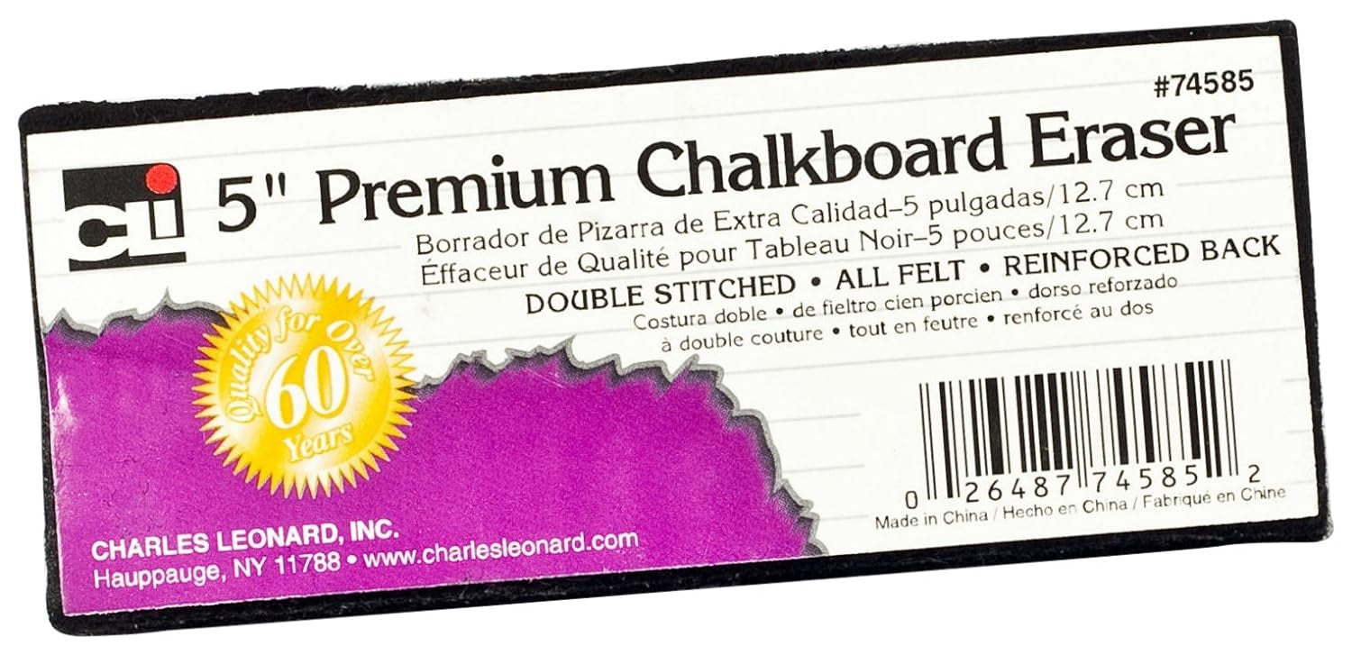 74585 - 5" Premium Chalkboard Eraser