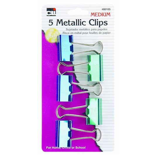 CLI 5 Medium Metallic Clips