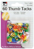 80991 - CLI Assorted 60 Thumb Tacks