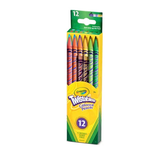 52-7408- Crayola '12' Twistable Colored Pencils