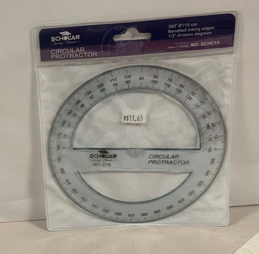 SCHC15 - Scholar Circular Protractor - 360