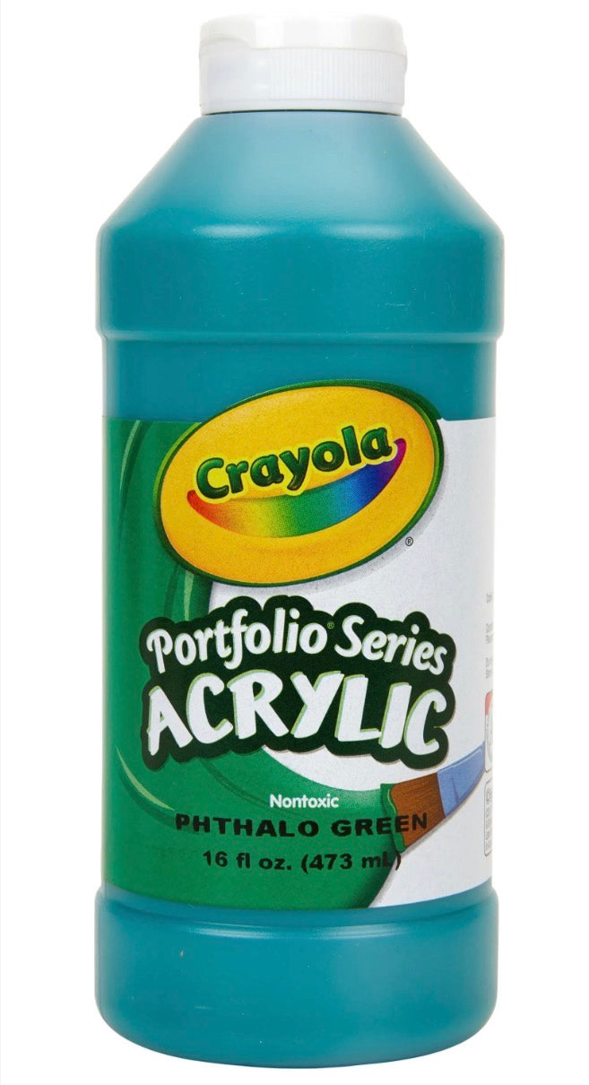 Crayola Acrylic Paint Phthalo Green 16fl oz (473ml)