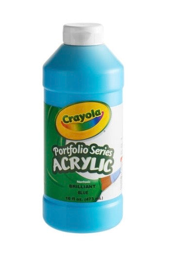 Crayola Acrylic Paint Brilliant Blue 16fl oz (473ml)