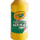 Crayola Acrylic Paint Brilliant Yellow 16fl oz (473ml)