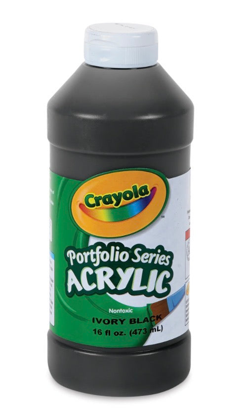 Crayola Acrylic Paint Ivory Black 16fl oz (473ml)