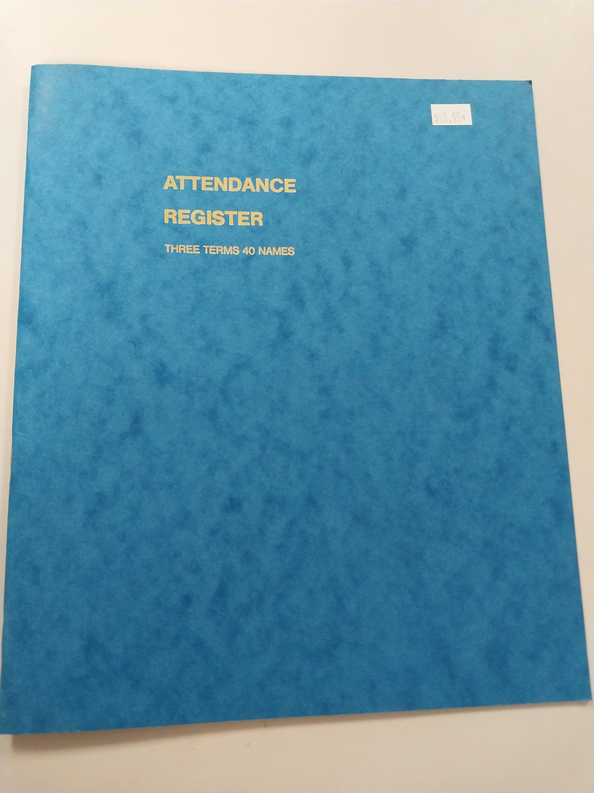 Attendance Register 40 Names (Blue)