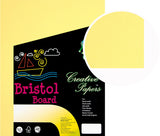 Bristol Board 8 1/2 x 11 Yellow - 100 Sheets, 180 GSM