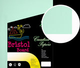 Bristol Board Green, 8 1/2 x 11, - 100 sheets, 180 GSM