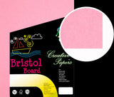 Bristol Board Pink, 8 1/2 x 11 -100 Sheets, 180 GSM