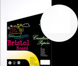 Bristol board White 8 1/2 x 11 - 100 Sheets, 180 GSM