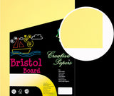 Bristol Board 8 1/2 x 11 Yellow 25 Sheets - 180GSM
