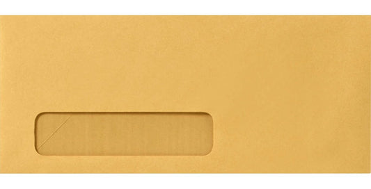 Brown Window Envelopes 4 1/8 x 9 1/2