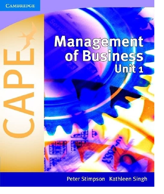 Management of Business for CAPE Unit 1