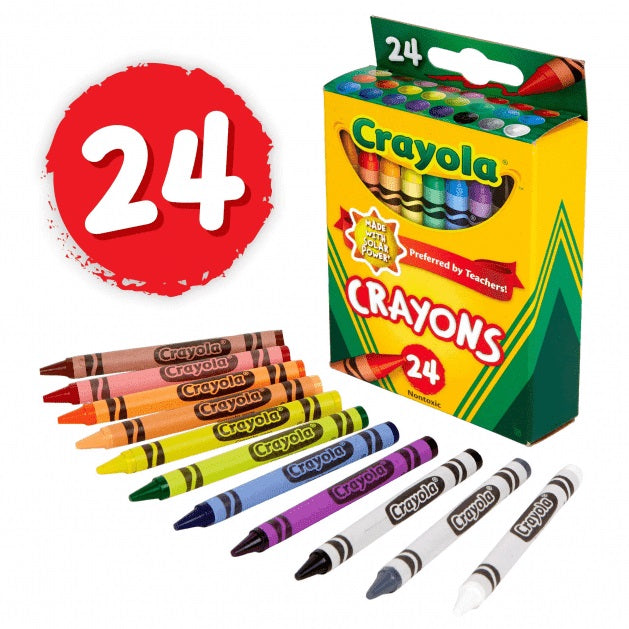 52-3024- Crayola 24 Nontoxic Crayons