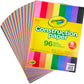 Crayola Construction Paper, Assorted colors, 96 Sheets, 9in 12 in