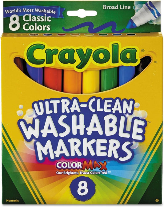 58-7808 Crayola Ultra Clean Washable Markers Color Max 8