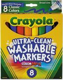 58-7808 Crayola Ultra Clean Washable Markers Color Max 8