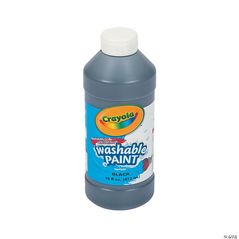 Crayola Washable Nontoxic Black Paint