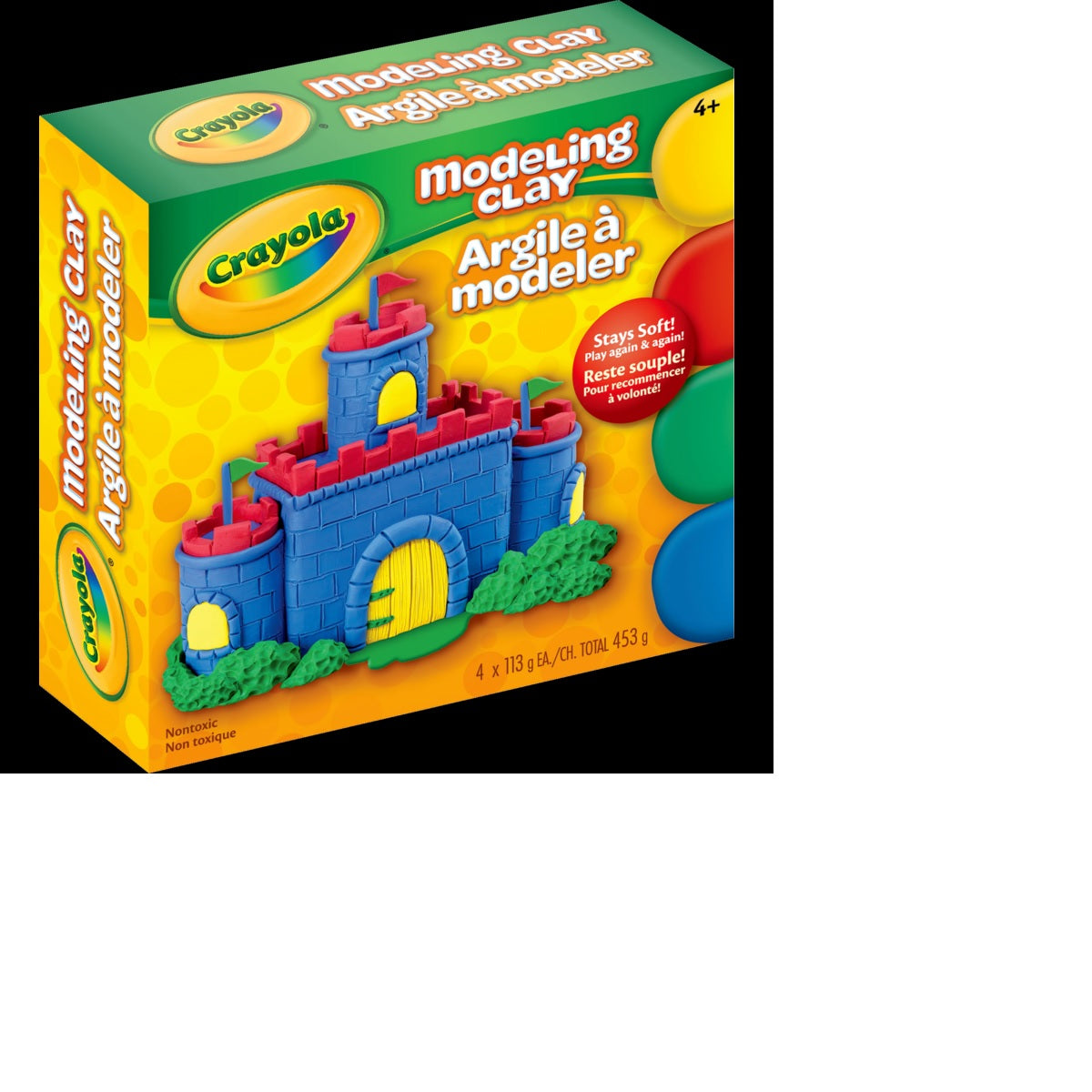 57-0300 Crayola Modeling Clay ''4'' Colors