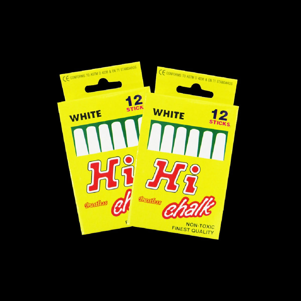 Hi 12'' Dustless White Chalk