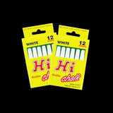 Hi 12'' Dustless White Chalk