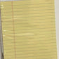 PAD-061 Starmate Yellow Notepad 8”x 5”