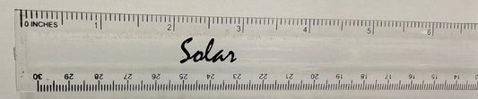 Solar Plastic Rulers 30cm