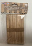 STR-2027 Starmate 50pcs Natural Wooden Craft Sticks