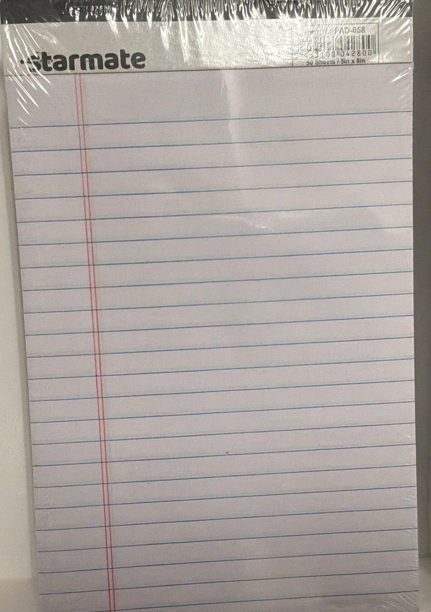 PAD-058 Starmate Small Lined Notepad 50 sheets (5x8)