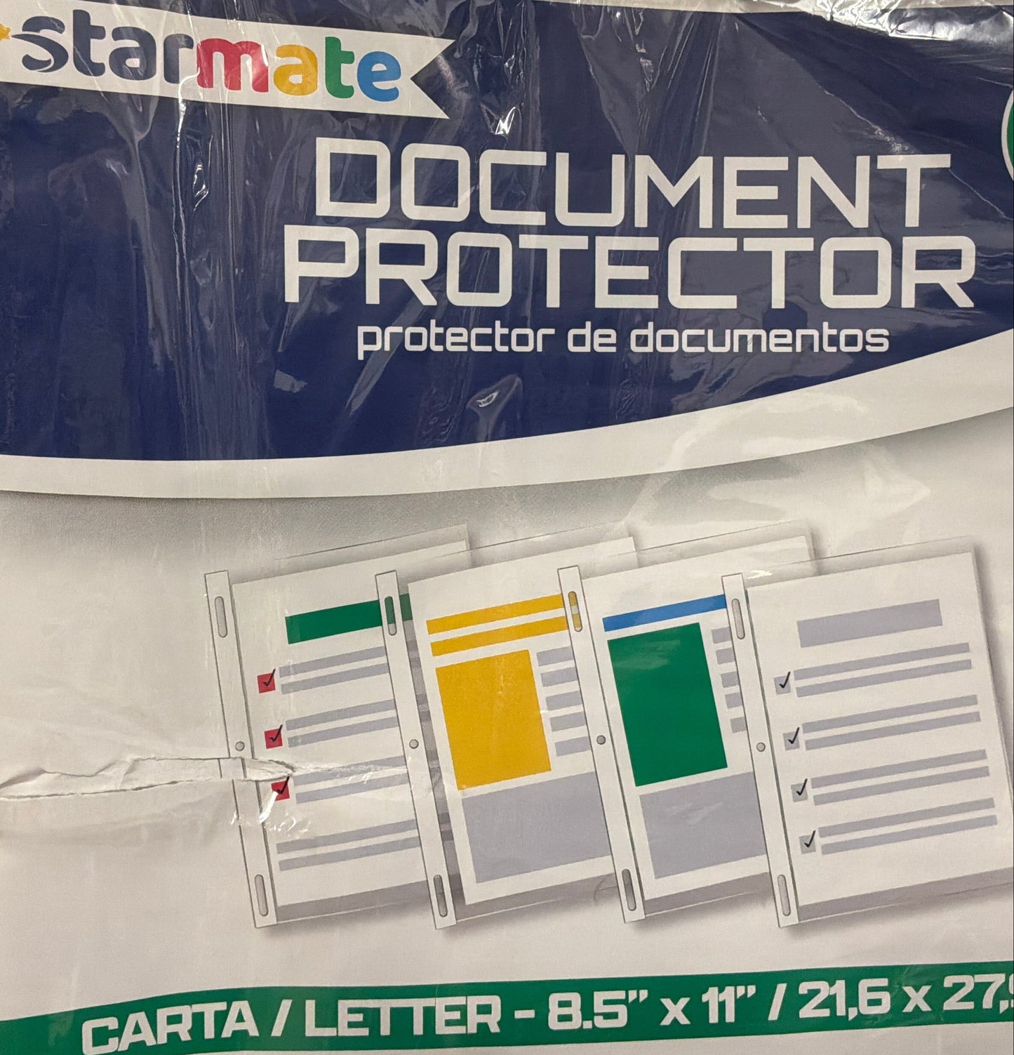 STR-2125 Starmate Document Protector 8.5” x 11”