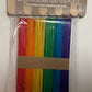 STR-2028 50pcs Colored Wooden Craft Sticks