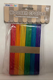 STR-2028 50pcs Colored Wooden Craft Sticks