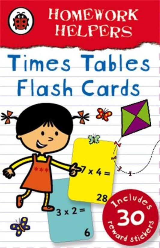 Ladybird Homework Helpers- Times Tables Flash Cards