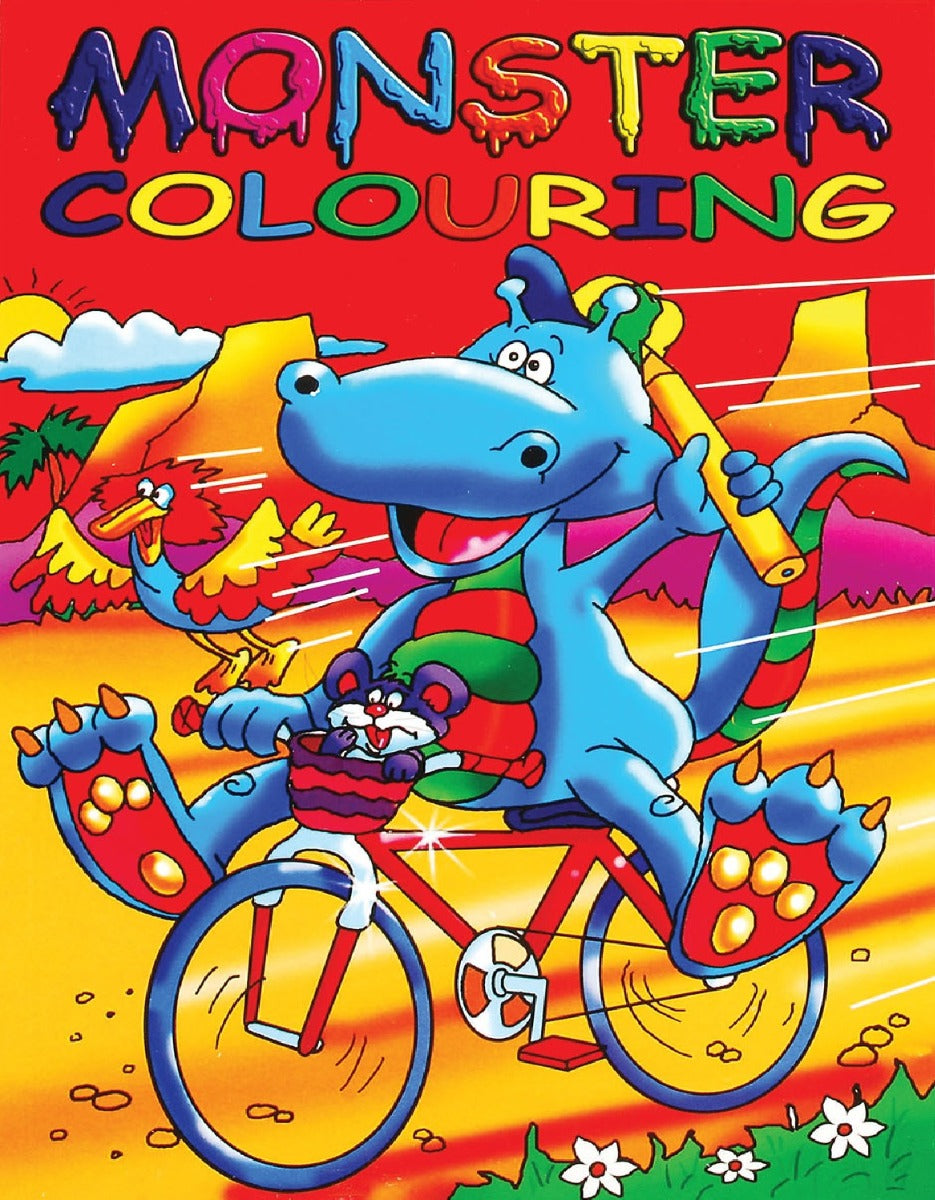 3000 - Monster Colouring Books