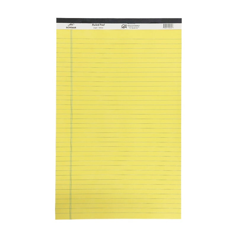 Scholar Legal Ruled Pad Yellow - Legal
