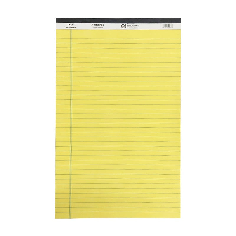 Scholar Ruled Pad Yellow - Letter