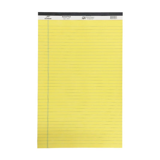 Scholar Ruled Pad Yellow - Letter
