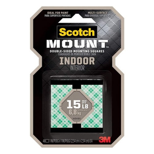 Scotch Double Sided Mounting Tape - Square 1" x 1"